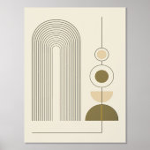 Moderne minimalistische geometrische Formen Zusamm Foliendrucke (Vorderseite)