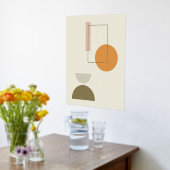 Moderne minimalistische geometrische Formen Zusamm Foliendrucke (Ablage(Küche))