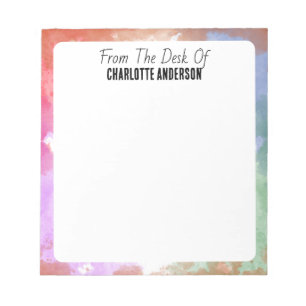 Moderne minimalistische geometrische Grenze person Notizblock