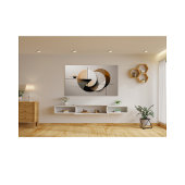 Moderne Minimalistische geometrische Kreise Abstra Fotodruck