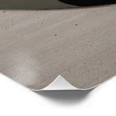 Moderne Minimalistische geometrische Kreise Abstra Poster (Ecke)