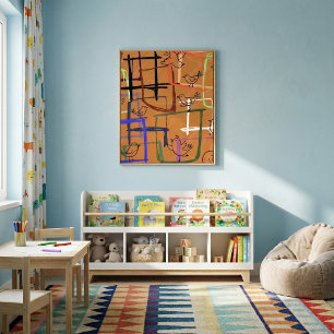 Moderne minimalistische geometrische Kunstformen g Leinwanddruck