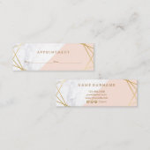Moderne Minimalistische geometrische Mini Visitenkarte (Vorne/Hinten)