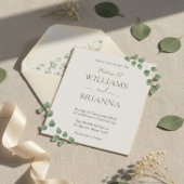 Moderne Minimalistische geometrische Rahmen-Hochze Einladung