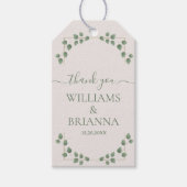 Moderne Minimalistische Geometrische RahmenWedding Geschenkanhänger (Vorderseite)