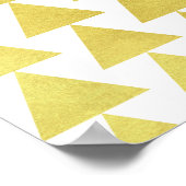Moderne minimalistische geometrische Triangle-Kuns Poster (Ecke)