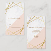 Moderne Minimalistische geometrische vertikale Visitenkarte (Vorne/Hinten)