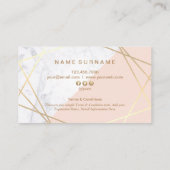 Moderne Minimalistische geometrische Visitenkarte (Rückseite)