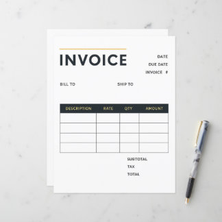 Moderne Minimalistische Geschäftsrechnung