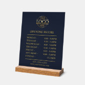 Moderne Minimalistische Geschäftszeiten für die Ma Acrylschild (Winkel)