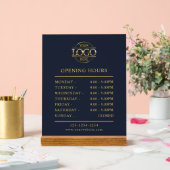 Moderne Minimalistische Geschäftszeiten für die Ma Acrylschild (Hochzeit)