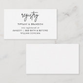 Moderne Minimalistische Geschenkkarren Begleitkarte (Vorne/Hinten)