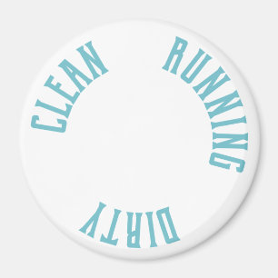 Moderne Minimalistische Geschirrspülmaschine saube Magnet