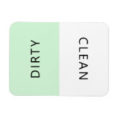 Moderne Minimalistische Geschirrspülmaschine Saube Magnet (Horizontal)