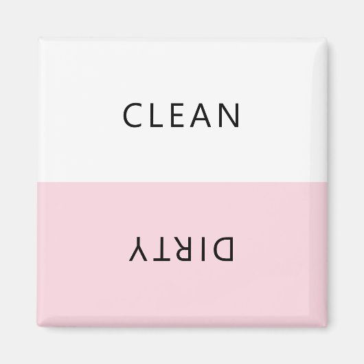 Moderne Minimalistische Geschirrspülmaschine Saube Magnet (Vorne)