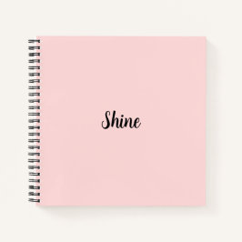 Moderne minimalistische Gestaltung in Shine Pink Notizblock