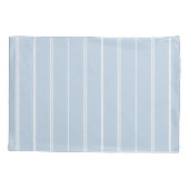 Moderne minimalistische gestreifte Muster hellblau Kissenbezug (Rückseite)