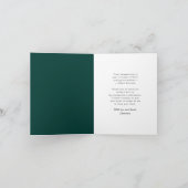 Moderne Minimalistische Geteilte Quadratische Foto Dankeskarte (Innenseite)