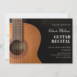 Moderne minimalistische Gitarre Einladung