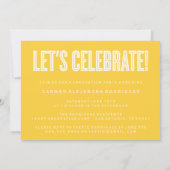 MODERNE MINIMALISTISCHE GLÜCKWUNSCH GRADUATE INVIT EINLADUNG (Rückseite)