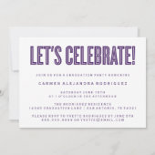 MODERNE MINIMALISTISCHE GLÜCKWUNSCH GRADUATE INVIT EINLADUNG (Rückseite)