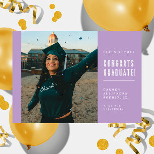MODERNE MINIMALISTISCHE GLÜCKWUNSCH GRADUATE INVIT EINLADUNG