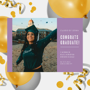 MODERNE MINIMALISTISCHE GLÜCKWUNSCH GRADUATE INVIT EINLADUNG