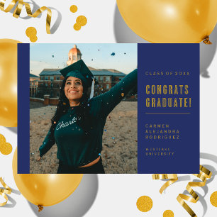 MODERNE MINIMALISTISCHE GLÜCKWUNSCH GRADUATE INVIT EINLADUNG