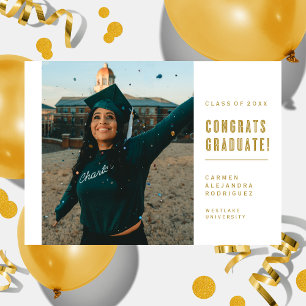 MODERNE MINIMALISTISCHE GLÜCKWUNSCH GRADUATE INVIT EINLADUNG