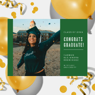 MODERNE MINIMALISTISCHE GLÜCKWUNSCH GRADUATE INVIT EINLADUNG