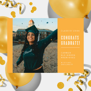 MODERNE MINIMALISTISCHE GLÜCKWUNSCH GRADUATE INVIT EINLADUNG