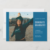 MODERNE MINIMALISTISCHE GLÜCKWUNSCH GRADUATE INVIT EINLADUNG (Vorderseite)