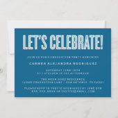 MODERNE MINIMALISTISCHE GLÜCKWUNSCH GRADUATE INVIT EINLADUNG (Rückseite)