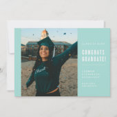 MODERNE MINIMALISTISCHE GLÜCKWUNSCH GRADUATE INVIT EINLADUNG (Vorderseite)