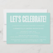 MODERNE MINIMALISTISCHE GLÜCKWUNSCH GRADUATE INVIT EINLADUNG (Rückseite)