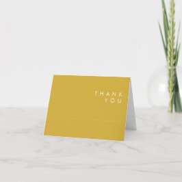 Moderne Minimalistische Gold Dankeschön Card Dankeskarte