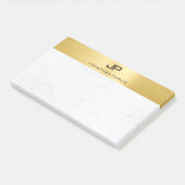 Moderne Minimalistische Gold- und Marmorvorlage Post-it Klebezettel (angewinkelt)