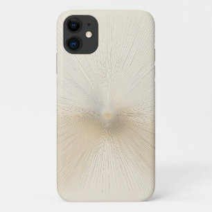 Moderne minimalistische goldene radiale Linien - E Case-Mate iPhone Hülle