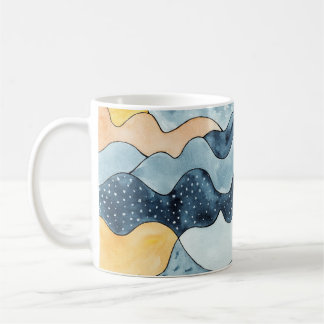Moderne Minimalistische Goldene Sonnenerscheinung Kaffeetasse