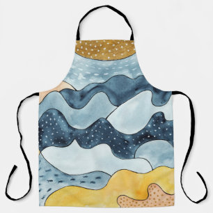 Moderne Minimalistische Goldene Sonnenerscheinung Schürze