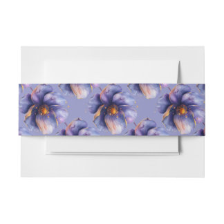 Moderne minimalistische goldene und violette Hochz Einladungsbanderole