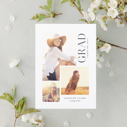 Moderne Minimalistische Grad 3 FotoCollage Ankündigung