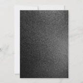 Moderne, Minimalistische Grad-Ankündigung Einladung (Rückseite)