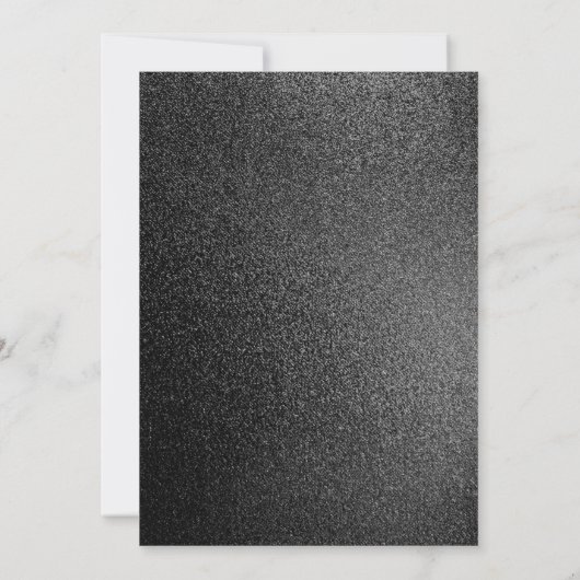 Moderne, Minimalistische Grad-Ankündigung Einladung (Rückseite)