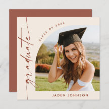 Moderne Minimalistische Grad-FOTO-Graduierungspart