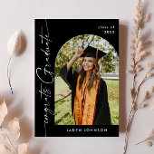 Moderne Minimalistische Grad-FOTO-Graduierungspart Einladung