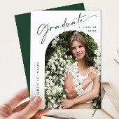 Moderne Minimalistische Grad-FOTO-Graduierungspart Einladung