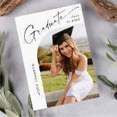 Moderne Minimalistische Grad-FOTO-Graduierungspart Einladung