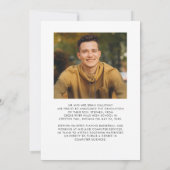 Moderne Minimalistische GRADUATE Typografie 2 Foto Ankündigung (Rückseite)