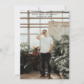 Moderne Minimalistische Graduierungspartei lädt ei Einladung (Rückseite)